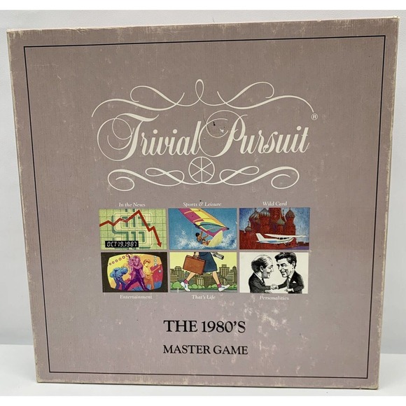 1989 Trivial Pursuit The 1980's Master Game Parker Brothers - Picture 1 of 6